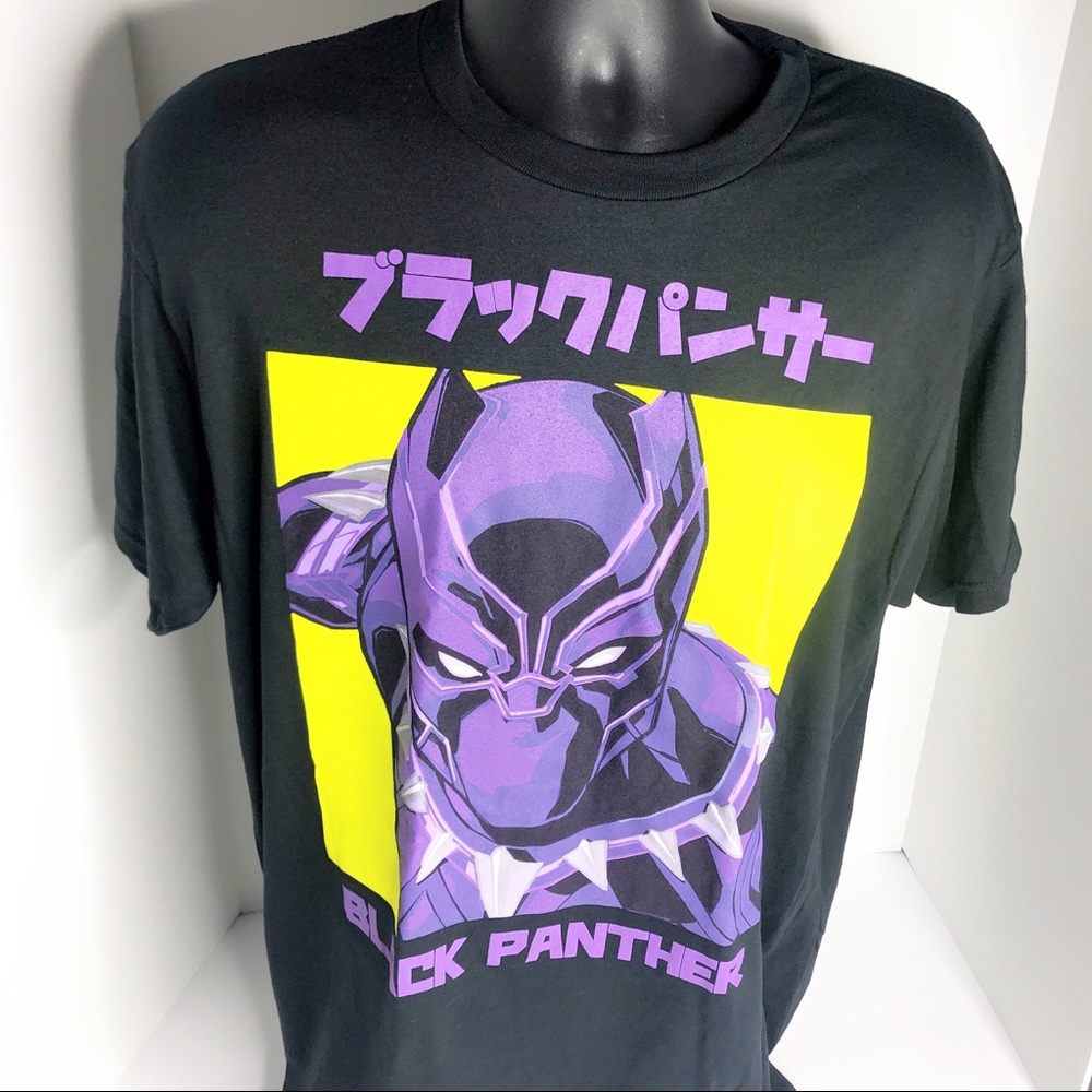 Marvel Avengers Black Panther Super Hero T-Shirt - Picture 3 of 5
